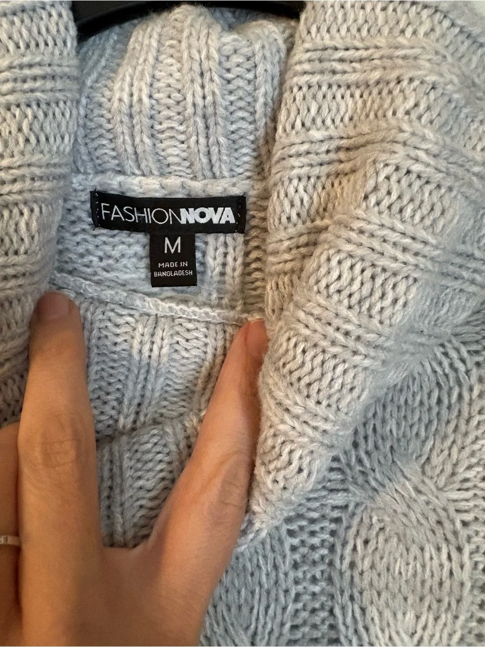 Fashion Nova chunky cable